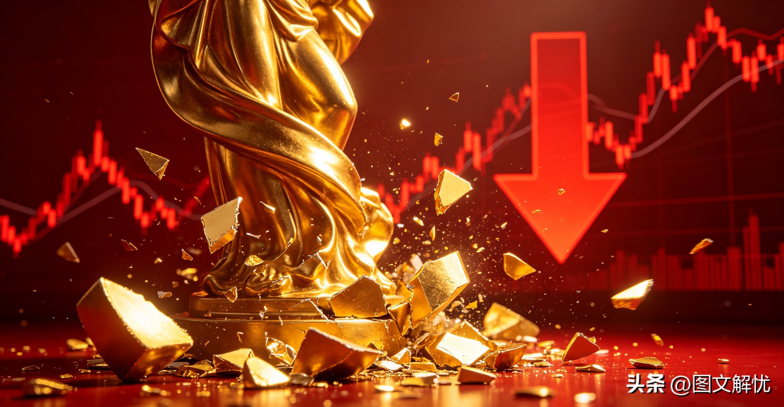 现在黄金走势图急跌，普通人该割肉还是抄底？