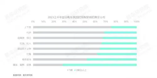 存量车市多车家庭用户分析_家庭拥车数量洞察报告2023版_汽车持有量数据分析
