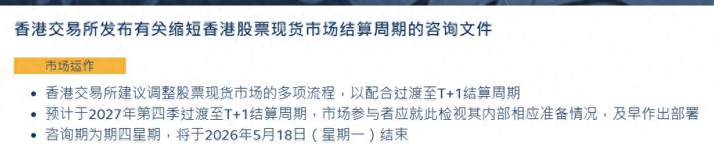 香港股票期权结算周期选哪种？T+1还是T+2，散户必看