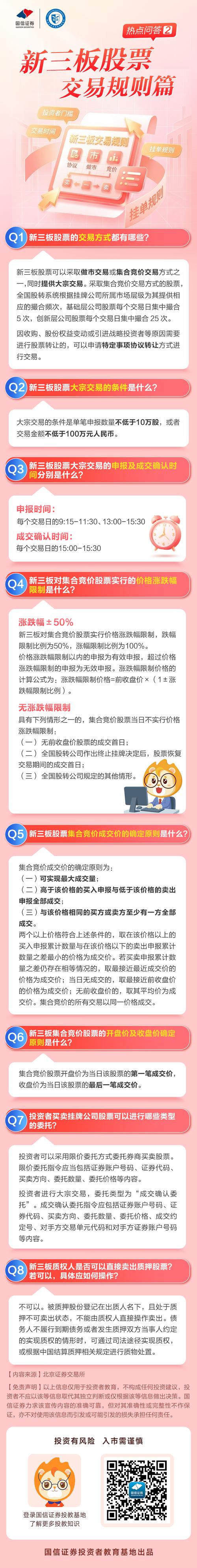 新三板涨跌幅限制 历史_新三板精选层股票交易方式_新三板精选层股票交易规则