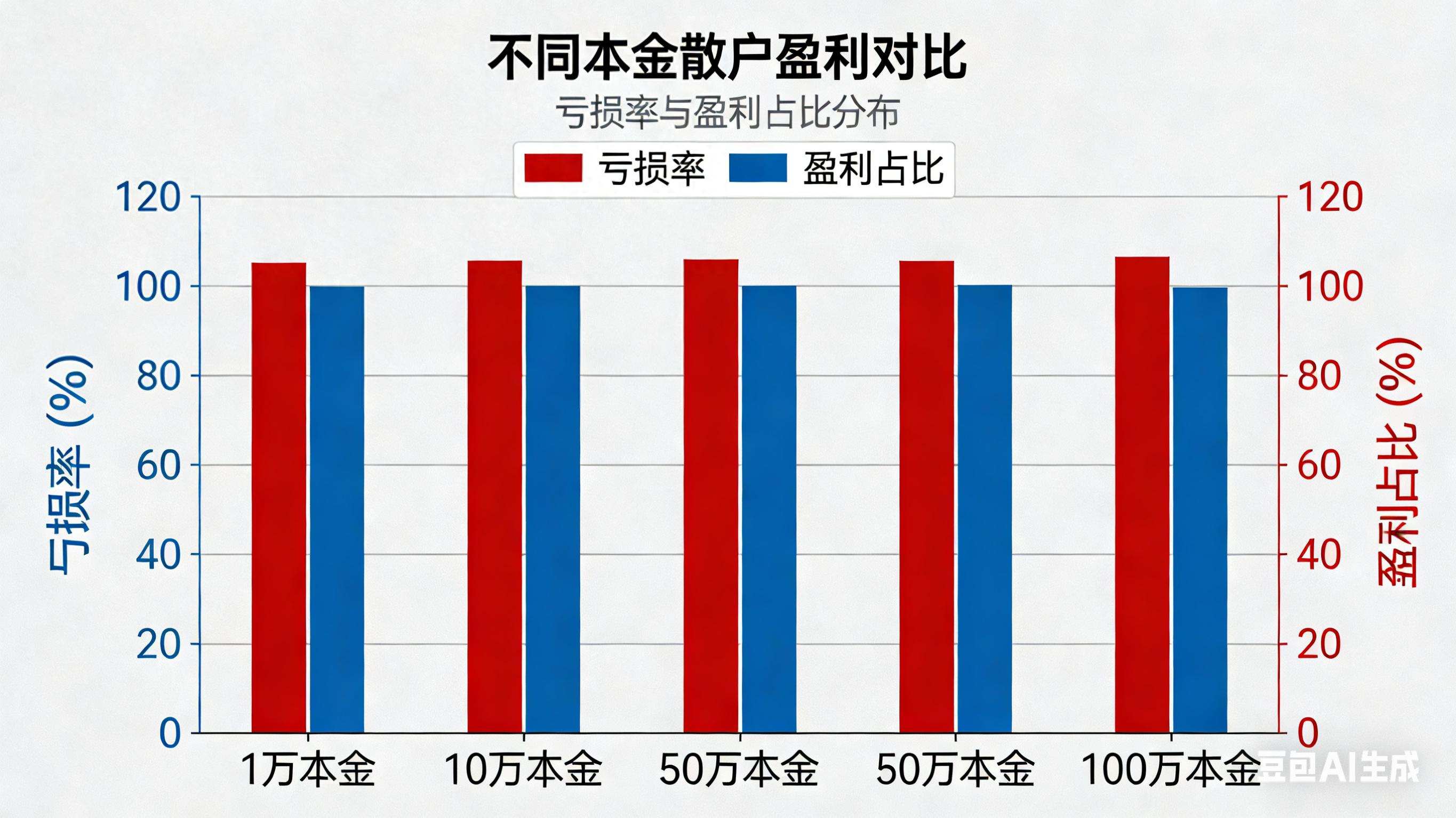 散户炒股为何总亏？本金不同盈利难度差10倍，玩法大揭秘